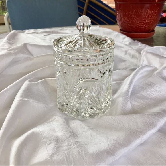 Other - Beautiful crystal candy jar with lid.